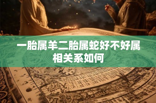 一胎属羊二胎属蛇好不好属相关系如何 一胎属羊二胎属蛇好不好属相关系如何