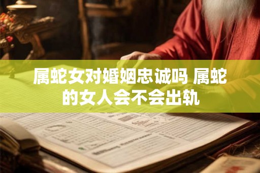 属蛇女对婚姻忠诚吗 属蛇的女人会不会出轨