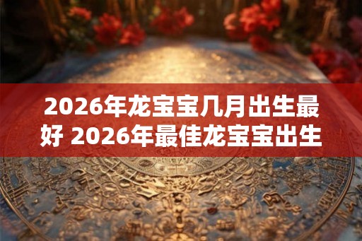2026年龙宝宝几月出生最好 2026年最佳龙宝宝出生时间