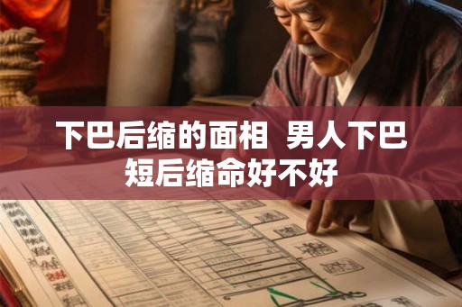 下巴后缩的面相  男人下巴短后缩命好不好