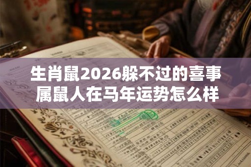 生肖鼠2026躲不过的喜事 属鼠人在马年运势怎么样