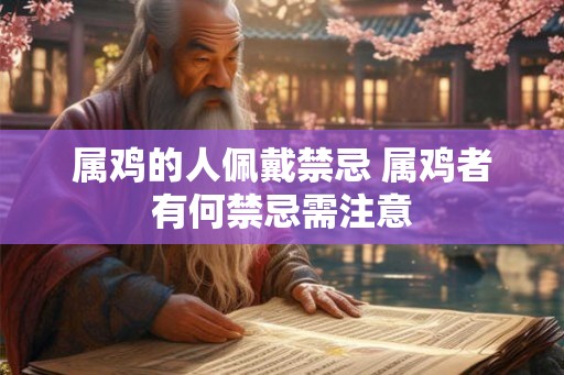 属鸡的人佩戴禁忌 属鸡者有何禁忌需注意