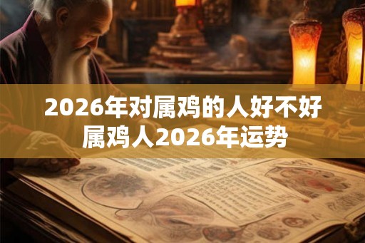 2026年对属鸡的人好不好 属鸡人2026年运势