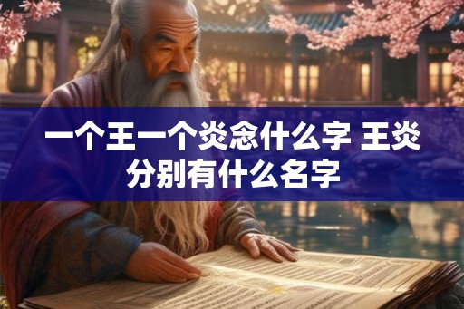 一个王一个炎念什么字 王炎分别有什么名字