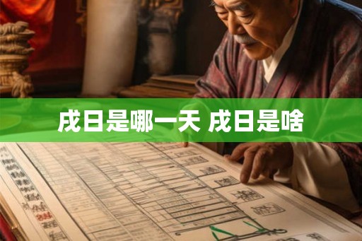 戌日是哪一天 戌日是啥