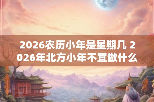 2026农历小年是星期几 2026年北方小年不宜做什么