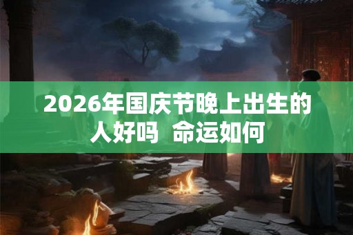 2026年国庆节晚上出生的人好吗  命运如何