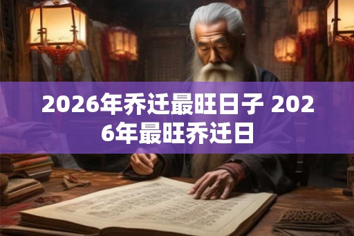 2026年乔迁最旺日子 2026年最旺乔迁日 2026年乔迁最旺日子 2026年最旺乔迁日