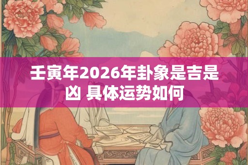 壬寅年2026年卦象是吉是凶 具体运势如何