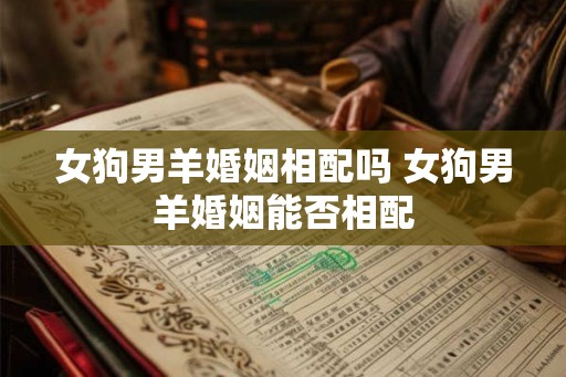 女狗男羊婚姻相配吗 女狗男羊婚姻能否相配