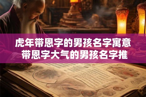 虎年带恩字的男孩名字寓意 带恩字大气的男孩名字推荐