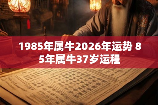1985年属牛2026年运势 85年属牛37岁运程