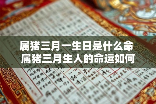 属猪三月一生日是什么命 属猪三月生人的命运如何