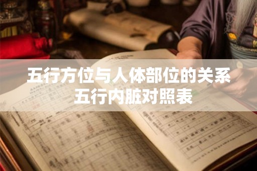 五行方位与人体部位的关系  五行内脏对照表