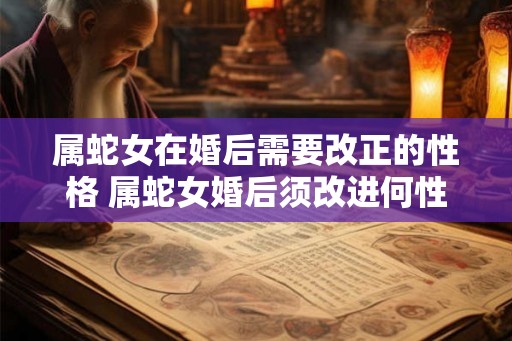 属蛇女在婚后需要改正的性格 属蛇女婚后须改进何性格