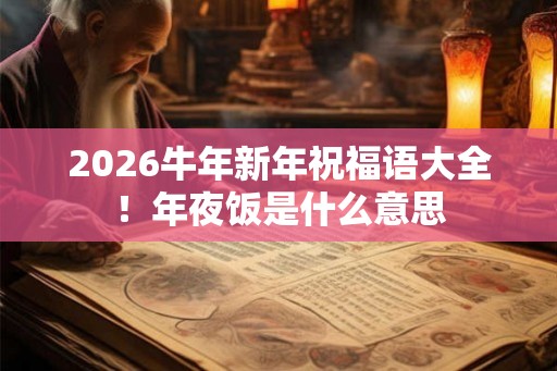 2026牛年新年祝福语大全！年夜饭是什么意思