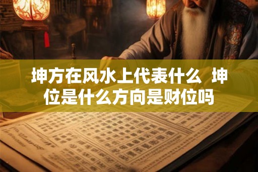 坤方在风水上代表什么  坤位是什么方向是财位吗