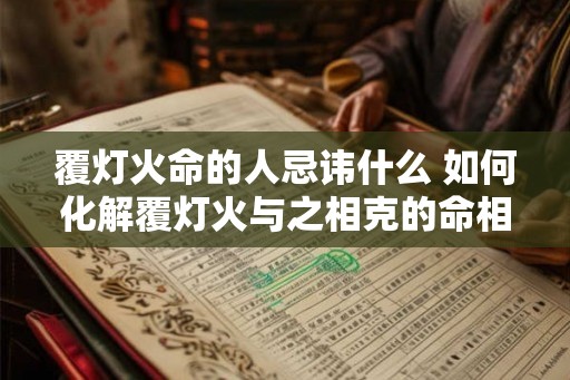 覆灯火命的人忌讳什么 如何化解覆灯火与之相克的命相