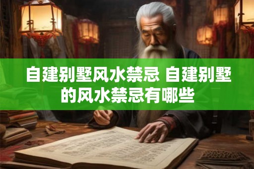 自建别墅风水禁忌 自建别墅的风水禁忌有哪些