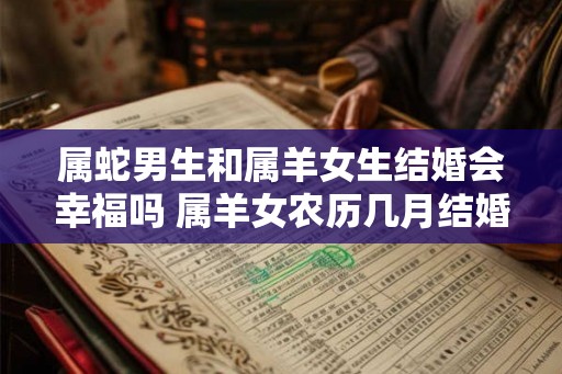 属蛇男生和属羊女生结婚会幸福吗 属羊女农历几月结婚好