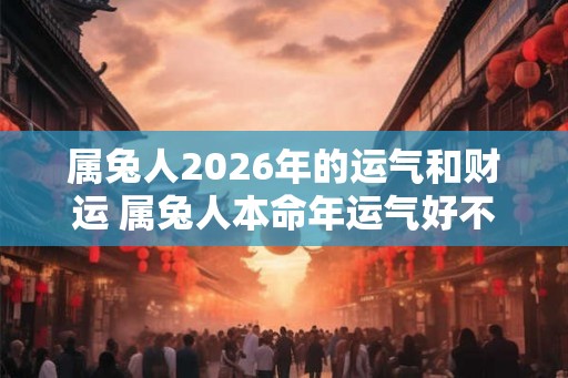 属兔人2026年的运气和财运 属兔人本命年运气好不好