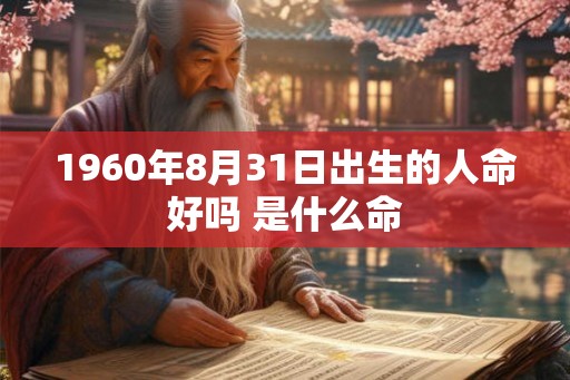 1960年8月31日出生的人命好吗 是什么命