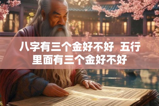 八字有三个金好不好 五行里面有三个金好不好 八字有三个金好不好 五行里面有三个金好不好