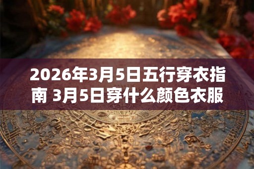 2026年3月5日五行穿衣指南 3月5日穿什么颜色衣服