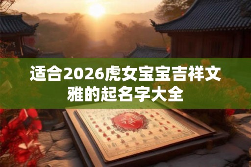 适合2026虎女宝宝吉祥文雅的起名字大全