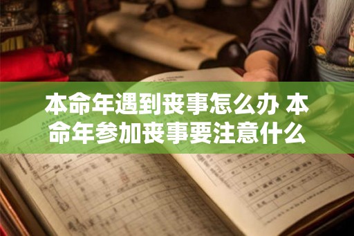 本命年遇到丧事怎么办 本命年参加丧事要注意什么