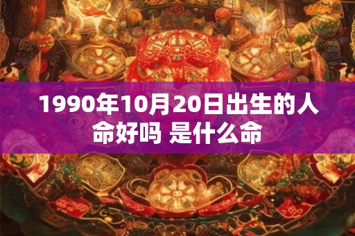 1990年10月20日出生的人命好吗 是什么命