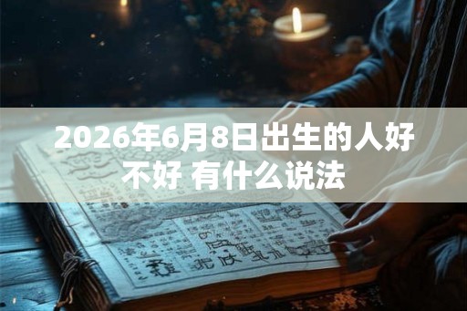 2026年6月8日出生的人好不好 有什么说法