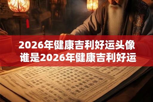2026年健康吉利好运头像 谁是2026年健康吉利好运的头像
