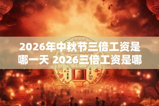 2026年中秋节三倍工资是哪一天 2026三倍工资是哪几天