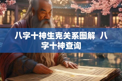 八字十神生克关系图解  八字十神查询