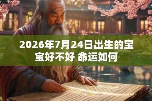 2026年7月24日出生的宝宝好不好 命运如何