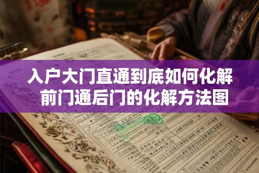 入户大门直通到底如何化解  前门通后门的化解方法图