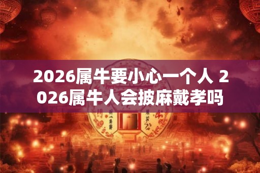 2026属牛要小心一个人 2026属牛人会披麻戴孝吗