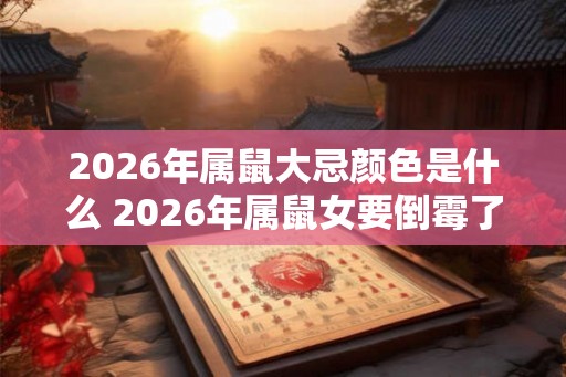 2026年属鼠大忌颜色是什么 2026年属鼠女要倒霉了 2026年属鼠大忌颜色是什么 2026年属鼠女要倒霉了