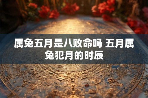 属兔五月是八败命吗 五月属兔犯月的时辰