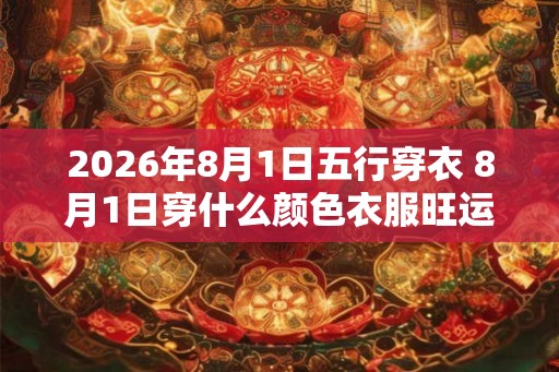 2026年8月1日五行穿衣 8月1日穿什么颜色衣服旺运