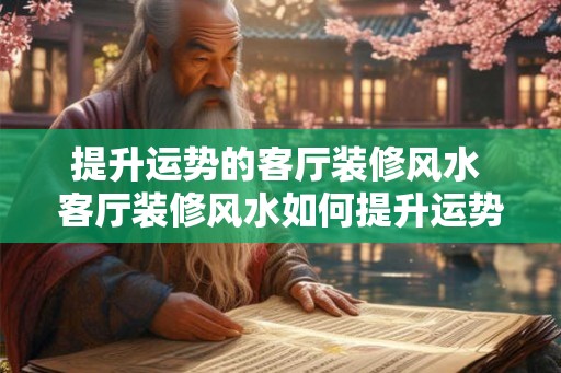 提升运势的客厅装修风水 客厅装修风水如何提升运势