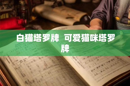 白猫塔罗牌  可爱猫咪塔罗牌