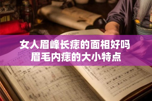 女人眉峰长痣的面相好吗 眉毛内痣的大小特点