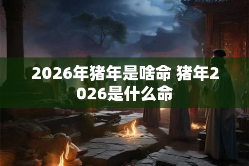 2026年猪年是啥命 猪年2026是什么命