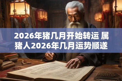2026年猪几月开始转运 属猪人2026年几月运势顺遂