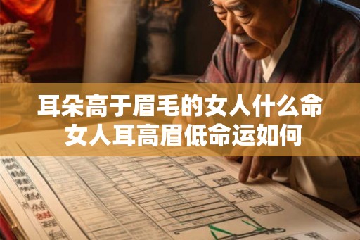 耳朵高于眉毛的女人什么命 女人耳高眉低命运如何