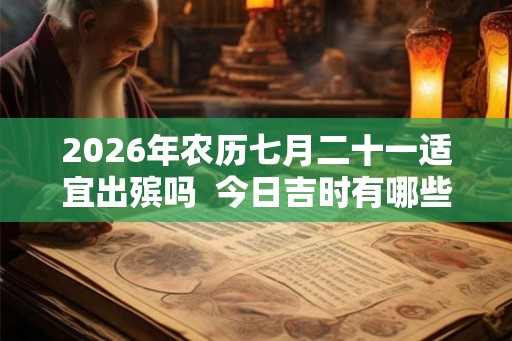 2026年农历七月二十一适宜出殡吗  今日吉时有哪些