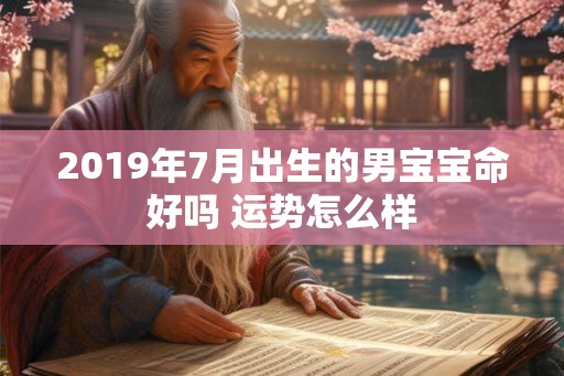2019年7月出生的男宝宝命好吗 运势怎么样 2019年7月出生的男宝宝命好吗 运势怎么样