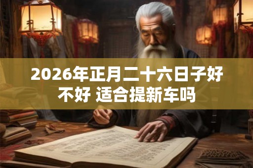 2026年正月二十六日子好不好 适合提新车吗
